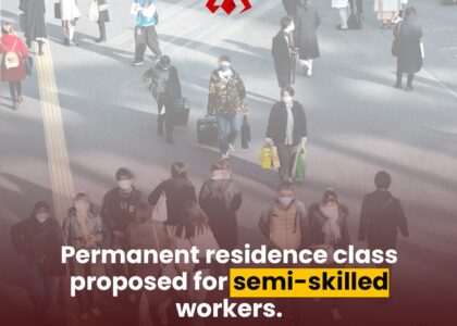 Permanent residence class proposed for semi-skilled workers.