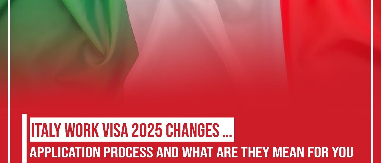 Italy Visa Changes