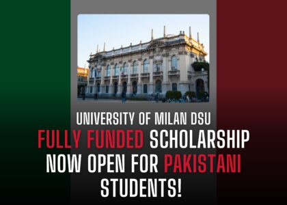 University of Milan DSU Scholarship Pakistani students