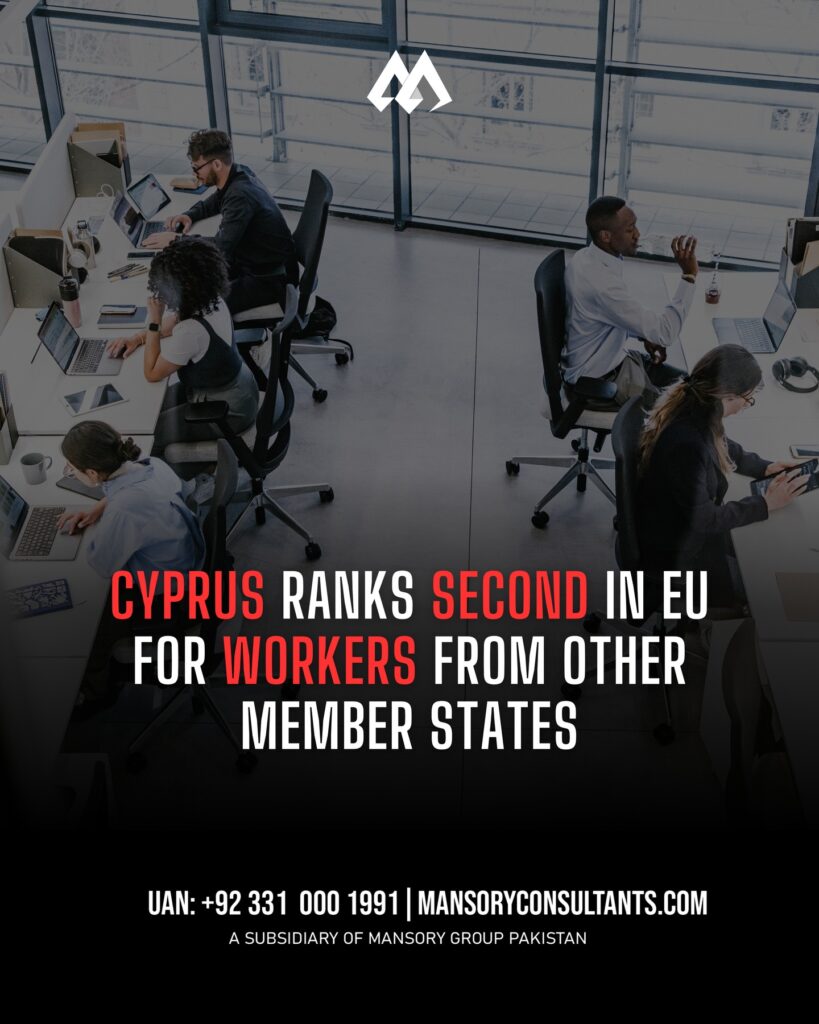 CYPRUS RANKS SECOND IN THE EU FOR EXPAT WORKERS