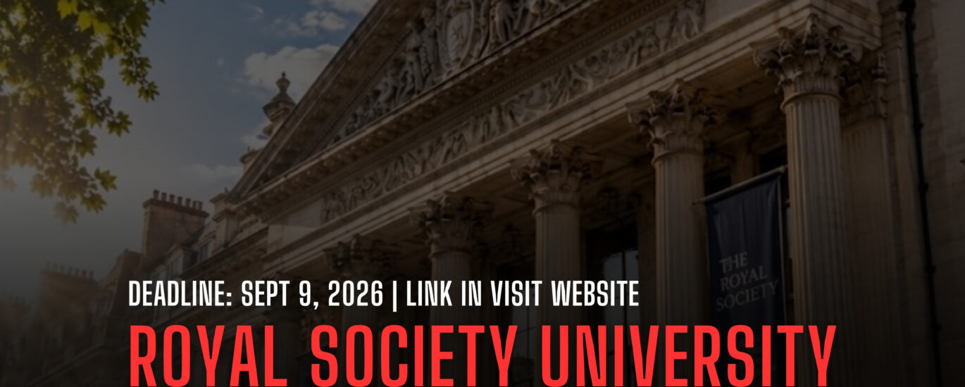 ROYAL SOCIETY UNIVERSITY RESEARCH FELLOWSHIP IN THE UK 🇬🇧