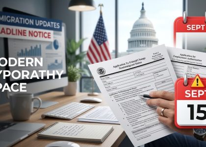 USCIS publishes new 09/15/26 editions for Form I-539 and Form I-765 starting September 15, 2026. Older versions will be rejected with zero grace period. Read key rules.