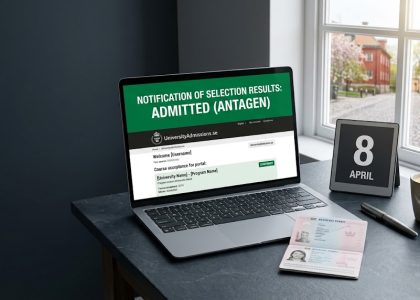 Bachelor's Admissions Results Sweden 8 April