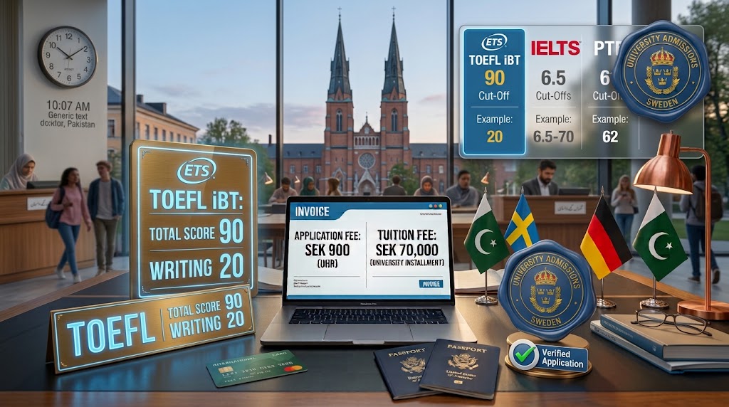 TOEFL iBT Score Requirements Sweden English 6