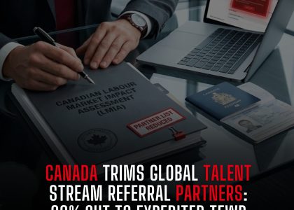 CANADA TRIMS GLOBAL TALENT STREAM REFERRAL PARTNERS 29% CUT TO EXPEDITED TFWP HIRING 🇨🇦