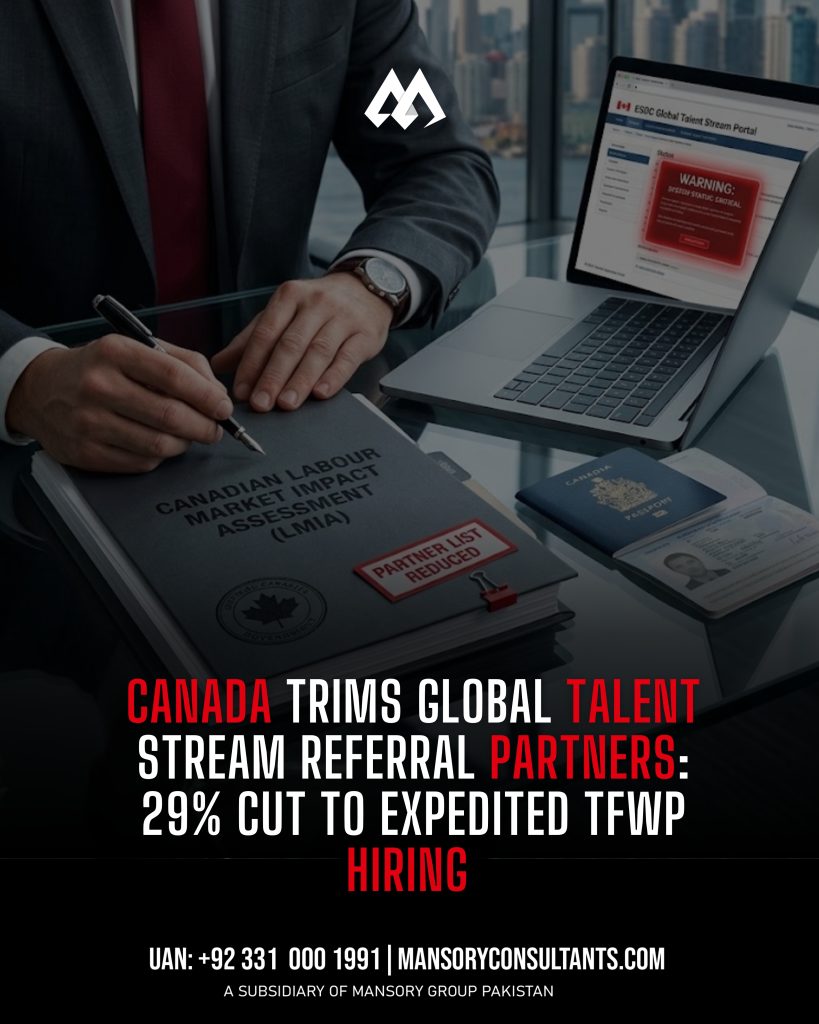 CANADA TRIMS GLOBAL TALENT STREAM REFERRAL PARTNERS 29% CUT TO EXPEDITED TFWP HIRING 🇨🇦