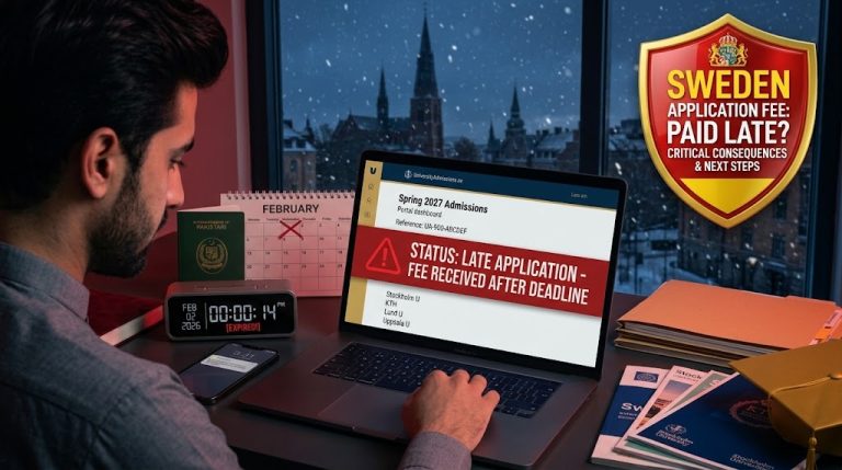 Consequences of Late Application Fee Payment Sweden