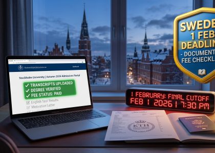 Sweden Admissions 1 February Supporting Documents Deadline