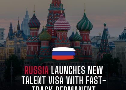 RUSSIA LAUNCHES NEW TALENT VISA WITH FAST-TRACK PERMANENT RESIDENCE 🇷🇺