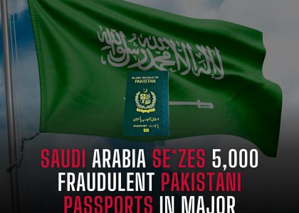SAUDI ARABIA SEZES 5,000 FRAUDULENT PAKISTANI PASSPORTS IN MAJOR DOCUMENT SCANDAL 🇵🇰🇸🇦