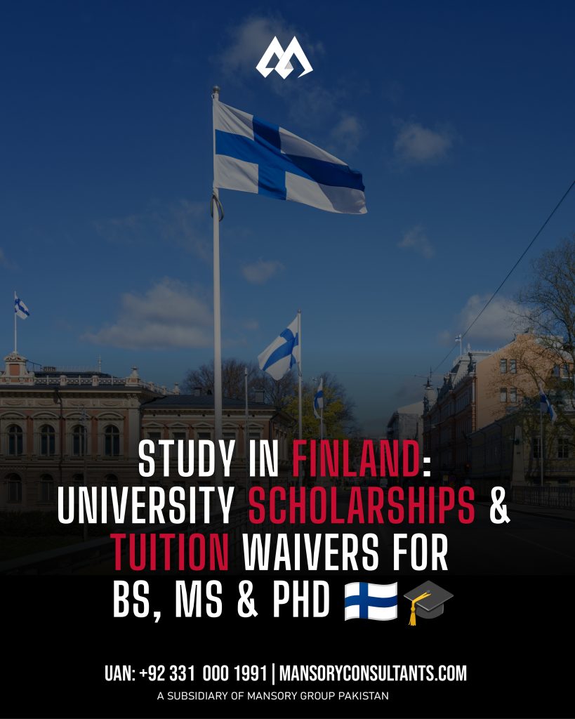 STUDY IN FINLAND UNIVERSITY SCHOLARSHIPS & TUITION WAIVERS FOR