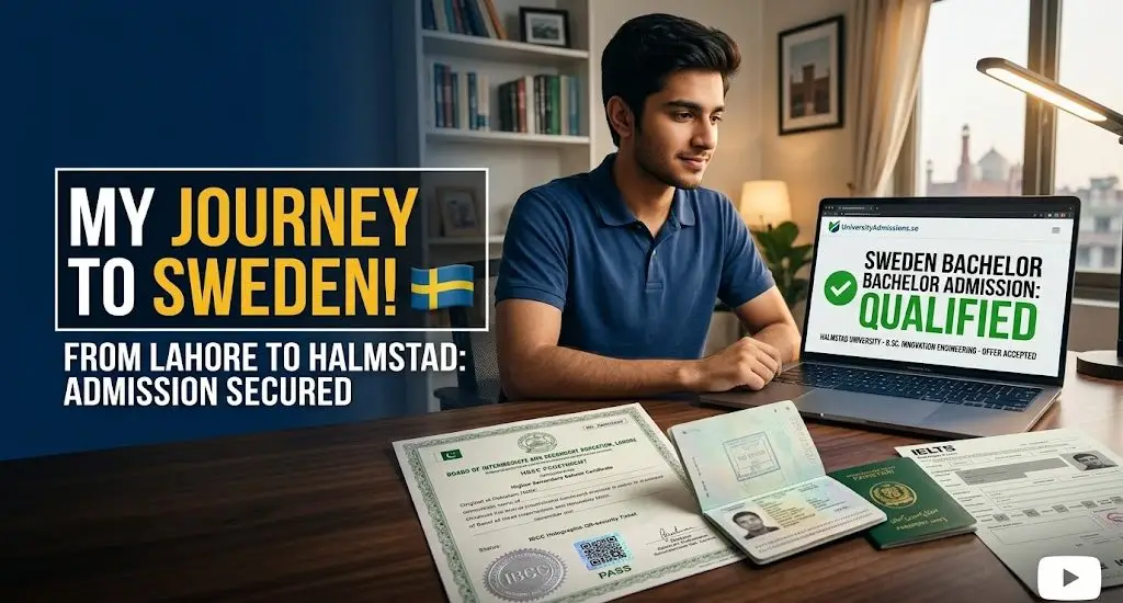 Sweden Bachelor's Degree Requirements for Pakistani Students
