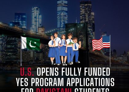 U.S. OPENS FULLY FUNDED YES PROGRAM APPLICATIONS FOR PAKISTANI STUDENTS (SPRING 2027) 🇺🇸🇵🇰✈️