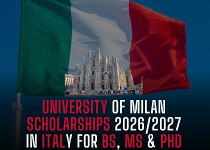 UNIVERSITY OF MILAN SCHOLARSHIPS 20262027 IN ITALY FOR BS, MS & PHD 🇮🇹🎓