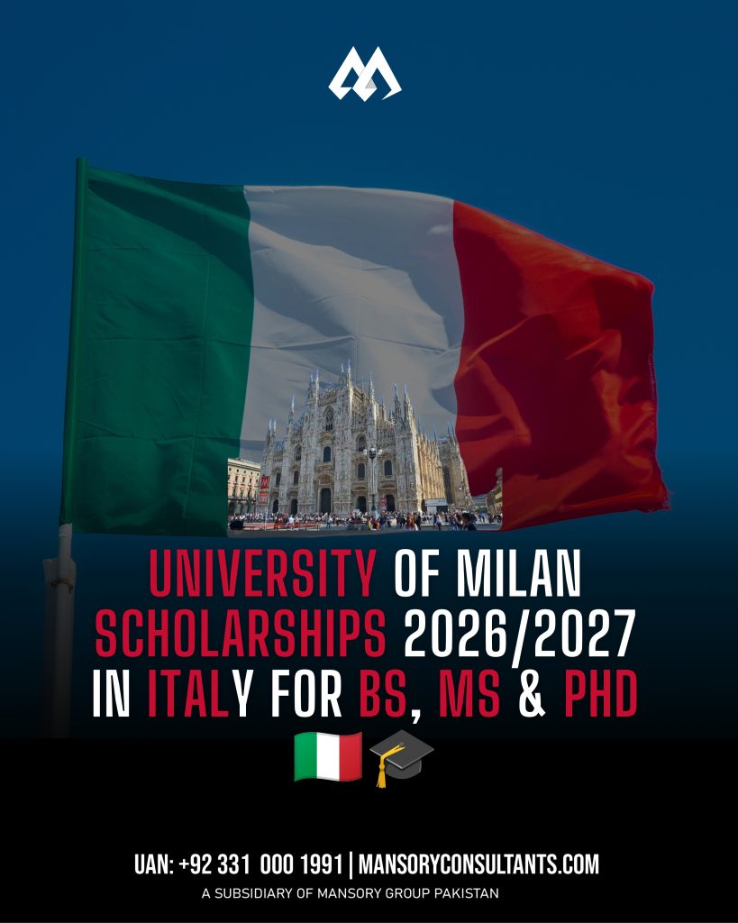UNIVERSITY OF MILAN SCHOLARSHIPS 20262027 IN ITALY FOR BS, MS & PHD 🇮🇹🎓