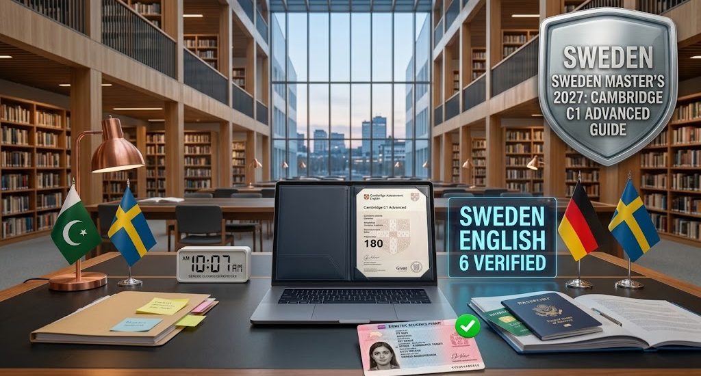 Cambridge C1 Advanced Requirements for Master's in Sweden: English 6 & 7 Guide 🇸🇪🎓📜✨For graduate applicants targeting English-taught Master's degree programs across Swedish universities—such as KTH Royal Institute of Technology, Lund University, Uppsala University, Chalmers, and Stockholm University—demonstrating standardized English language competence is a universal prerequisite. Managed centrally by the Swedish Council for Higher Education (Universitets- och högskolerådet – UHR) via UniversityAdmissions.se, the baseline language entry requirement for most postgraduate degrees is English 6 (formerly English Level 2). While international students frequently default to IELTS Academic or TOEFL iBT, the Cambridge English Qualifications—specifically C1 Advanced (formerly Certificate in Advanced English / CAE)—offer a globally respected, lifelong alternative. Unlike two-year testing certifications, Cambridge qualifications carry enduring academic value. However, UHR enforces precise minimum Cambridge English Scale benchmarks and an electronic verification protocol that must be satisfied before the 1 February document deadline. Statutory Cambridge English Scores for Swedish UniversitiesUnder central UHR admissions guidelines on UniversityAdmissions.se, candidate scores on the Cambridge English Scale correspond directly to Swedish secondary curriculum levels:Swedish LevelStandard Master's ApplicabilityQualifying Cambridge ExamMinimum Passing Score ThresholdEnglish 6 / Level 2Standard Master's & Bachelor's programsC1 Advanced (CAE)Minimum overall score of 180 (Grade A, B, or C awarded since 2015)English 7 / Level 3Specific Law, English Literature, Linguistics tracksC2 Proficiency (CPE)Minimum overall score of 200 (Grade A, B, or C awarded since 2015)English 5 / Level 1Preparatory or introductory coursesB2 First (FCE)Minimum overall score of 160⚠️ The B2 First / FCE Exclusion Rule: The Cambridge B2 First (FCE) certificate does NOT meet the English 6 requirement for Master's programs, even if an applicant scores an exceptional Grade A (180–190 on the scale). Swedish admissions guidelines explicitly state that a First Certificate in English is ineligible for English 6; you must hold the formal C1 Advanced or C2 Proficiency credential. The Score Scale: How C1 Advanced Grades Map to SwedenThe Cambridge English Scale evaluates performance across Reading, Use of English, Writing, Listening, and Speaking: Grade A (200 – 210): Demonstrates ability at CEFR Level C2. Satisfies both English 6 and English 7 benchmarks in Sweden. Grade B (193 – 199): Demonstrates ability at CEFR Level C1. Satisfies Sweden's English 6 benchmark. Grade C (180 – 192): Demonstrates ability at CEFR Level C1. Satisfies Sweden's English 6 benchmark. Level B2 (160 – 179): If your overall CAE score falls into this band, you will only be awarded a B2 certificate. This fails the Swedish English 6 entry requirement. Two-Step Verification Protocol for UniversityAdmissions.seSwedish admissions evaluators do not rely solely on uploaded PDF scans; they must verify the certificate's cryptographic hash directly against the Cambridge Assessment English secure database. STEP 1: UPLOAD DIGITAL CERTIFICATE ┌────────────────────────────────────────────────────────┐ │ • Download full color scan of your Certificate or │ │ official Statement of Results PDF │ │ • Upload file to "Documents" on UniversityAdmissions.se│ └────────────────────────────────────────────────────────┘ │ ▼ STEP 2: CAMBRIDGE PORTAL AUTHORIZATION ┌────────────────────────────────────────────────────────┐ │ • Log in to Cambridge Candidate Results Online portal │ │ • Enter your Candidate ID and Secret Number │ │ • Share results with: "Swedish Council for Higher │ │ Education (University Admissions in Sweden)" │ └────────────────────────────────────────────────────────┘ 1. Upload Your Certificate / Statement of ResultsUpload a clear, high-resolution color PDF scan (300 DPI) of your official Cambridge Certificate or your Statement of Results to your UniversityAdmissions account. Ensure the candidate reference number, session date, and verification code are sharp and legible.2. Authorize Electronic Access via Candidate Results OnlineAdmissions officers at UHR must match your upload with live records:Go to the Cambridge Candidate Results Online portal (candidates.cambridgeenglish.org).Log in using the Candidate ID and Secret Number provided on your Confirmation of Entry sheet.Access the "Send My Result" or "Share Result" utility.Search for: Swedish Council for Higher Education (University Admissions in Sweden). Authorize access so the central Swedish admissions evaluators can retrieve and authenticate your score file.Cambridge C1 vs. IELTS vs. TOEFL: Core Comparison for SwedenAssessment PlatformEnglish 6 Minimum ScoreSub-Score RestraintsResult LifespanVerification HubCambridge C1 Advanced180 Overall ScaleEvaluated on total scaleLifelong credentialCambridge Candidate PortalIELTS AcademicOverall 6.5No band below 5.52 YearsIELTS Online VerificationTOEFL iBTTotal 90Minimum 20 in Writing2 YearsETS Code 3477PTE AcademicOverall 62Minimum 61 in Writing2 YearsPearson myPTE PortalCritical Dates for Cambridge SubmissionsPortal Submission: Ensure your course selections are submitted by 15 January (Midnight CET).Verification Cutoff: The PDF upload on UniversityAdmissions.se and the digital institution sharing on the Cambridge Candidate portal must be completed on or before 1 February (Midnight CET).Evaluation Confirmation: Once verified by UHR, your portal will update to reflect that the general requirement for English is "Fulfilled" (Behörig).Strategic Corporate Advisory & Swedish Higher Education PlacementNavigating centralized Swedish credential standards, managing Cambridge Assessment digital transfers, and compiling compliant academic portfolios for university selection and Migrationsverket residence permits requires methodical execution. Graduate scholars, researchers, and international candidates seeking specialized admissions advisory can consult Mansory Consultancy.📌 Important Notice: Compiled from statutory directives issued by the Swedish Council for Higher Education (Universitets- och högskolerådet – UHR) and UniversityAdmissions.se. Candidates presenting legacy Cambridge certifications awarded prior to 2015 must contact admissions support to confirm historical scale conversion equivalencies.