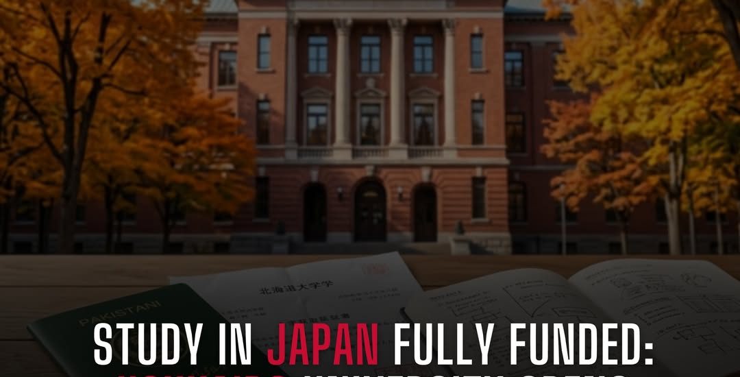 STUDY IN JAPAN FULLY FUNDED: HOKKAIDO UNIVERSITY OPENS MEXT SCHOLARSHIPS 2027 FOR PAKISTANI STUDENTS 🇵🇰🇯🇵