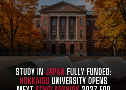 STUDY IN JAPAN FULLY FUNDED: HOKKAIDO UNIVERSITY OPENS MEXT SCHOLARSHIPS 2027 FOR PAKISTANI STUDENTS 🇵🇰🇯🇵