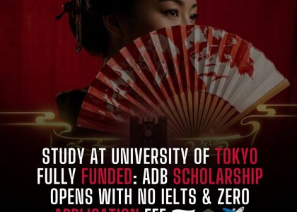 University of Tokyo ADB Scholarship 2027 Japan