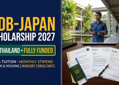 ADB-Japan Fully Funded Scholarship 2027 at AIT Thailand: Master’s Degree with Tuition, Living Allowance & Airfare