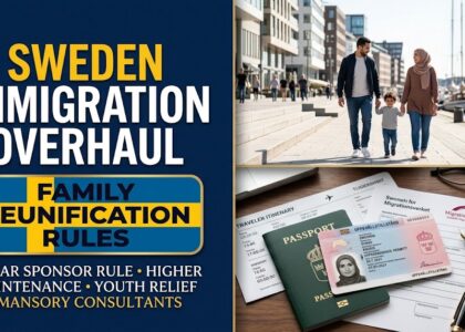 Sweden Overhauls Family Immigration: 2-Year Sponsor Rule, Higher Maintenance & In-Country Relief for Young Adults