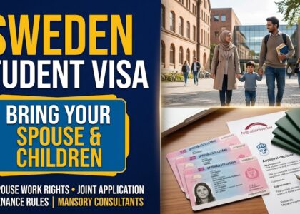 Mansory Consultants, Mansory Consultants Visa, Sweden Student Dependent Visa, Bring Family to Sweden Student Visa, Migrationsverket Family Maintenance, Sweden Spouse Work Rights, Sweden Residence Permit for Studies, Accompanying Children Sweden, Swedish Population Register, Uppehallstillstand Family