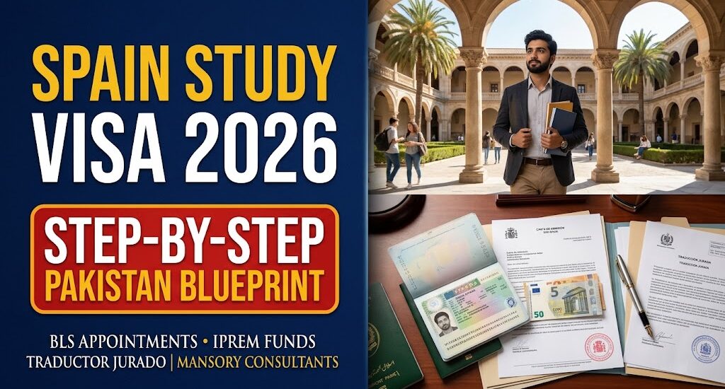 How to Apply for a Spain Study Visa in 2026 from Pakistan: BLS Appointments, IPREM Funds & Document Attestation