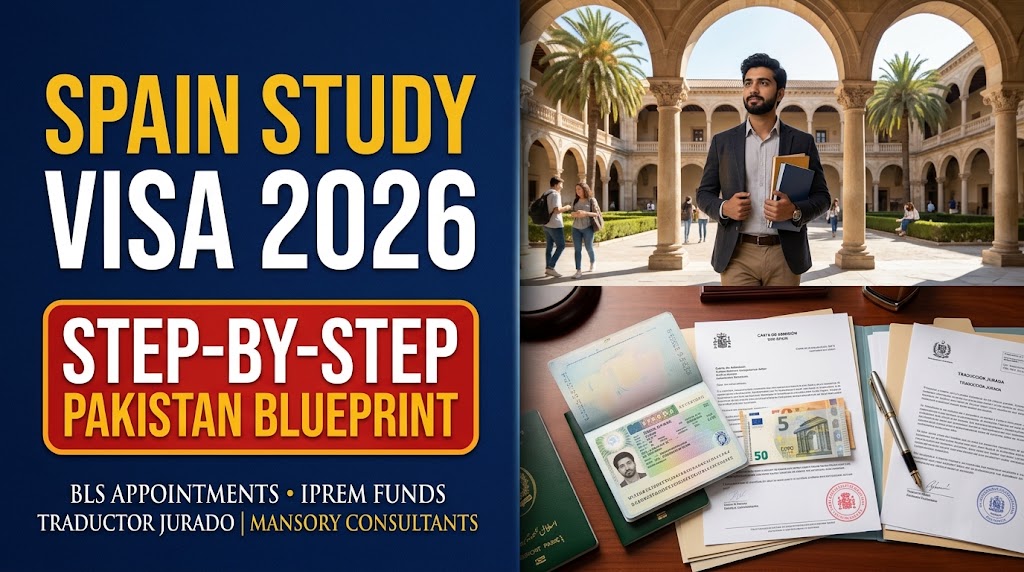 How to Apply for a Spain Study Visa in 2026 from Pakistan: BLS Appointments, IPREM Funds & Document Attestation