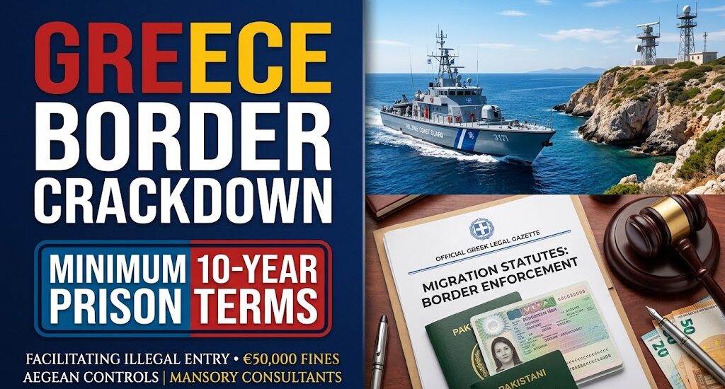 Greece Cracks Down on Illegal Migration: NGO Workers Face Minimum 10-Year Prison Terms for Facilitating Irregular Entry
