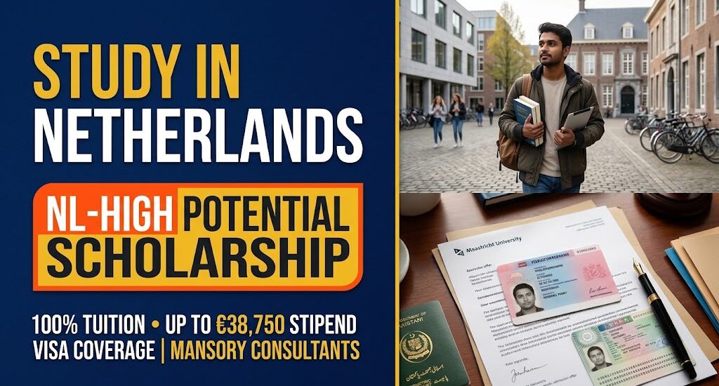 Mansory Consultants, Mansory Consultants Education, Maastricht University Scholarship, NL High Potential Scholarship, Holland Scholarship, Study in Netherlands Fully Funded, Studielink Netherlands, IND Student Residence Permit, MVV Visa Netherlands, European Masters Scholarships