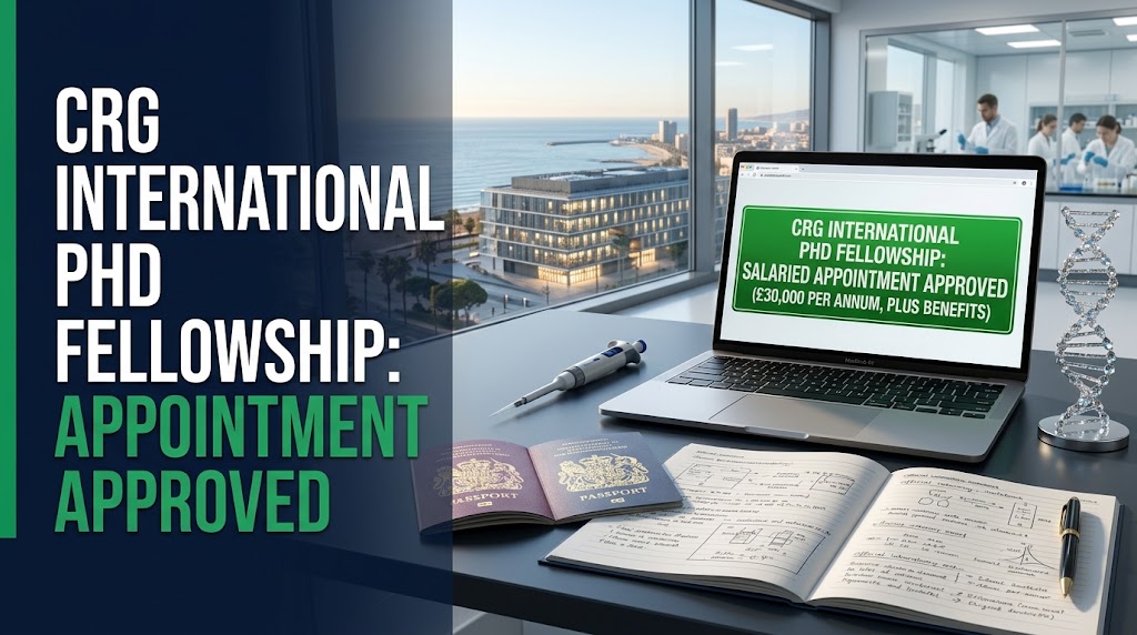 CRG Research Fellowships 2026 Spain Fully Funded