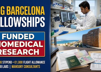CRG Research Fellowships 2026–27 in Barcelona, Spain Funded Biomedical Research in Europe