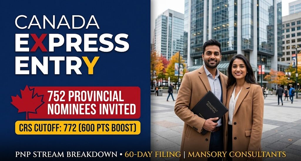 Canada Express Entry 752 Provincial Nominees Invited for Permanent Residence