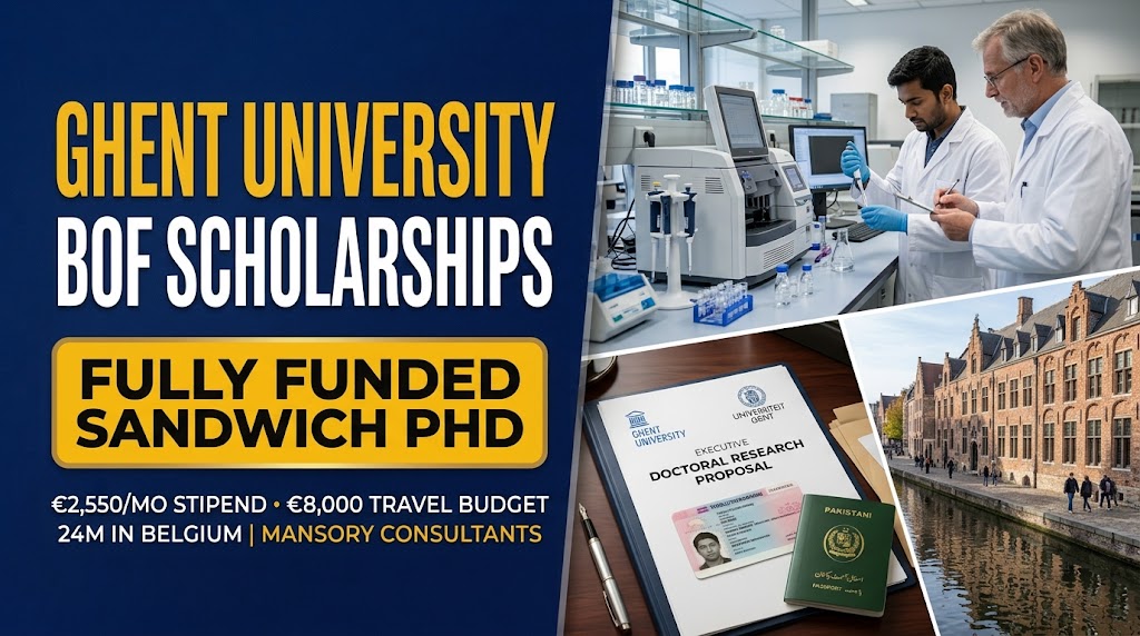Ghent University BOF Doctoral Scholarships 2027: Fully Funded Sandwich PhD in Belgium