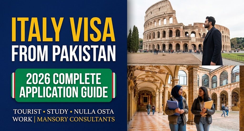 Italy Visa from Pakistan 2026: Tourist, Study & Work Permit Complete Guide