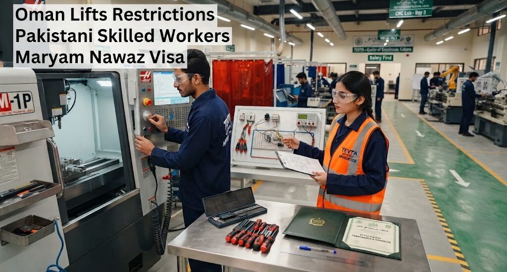 Oman Lifts Restrictions Pakistani Skilled Workers Maryam Nawaz Visa