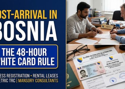 Post-Arrival in Bosnia The 48-Hour White Card Rule & Temporary Residence (TRC)