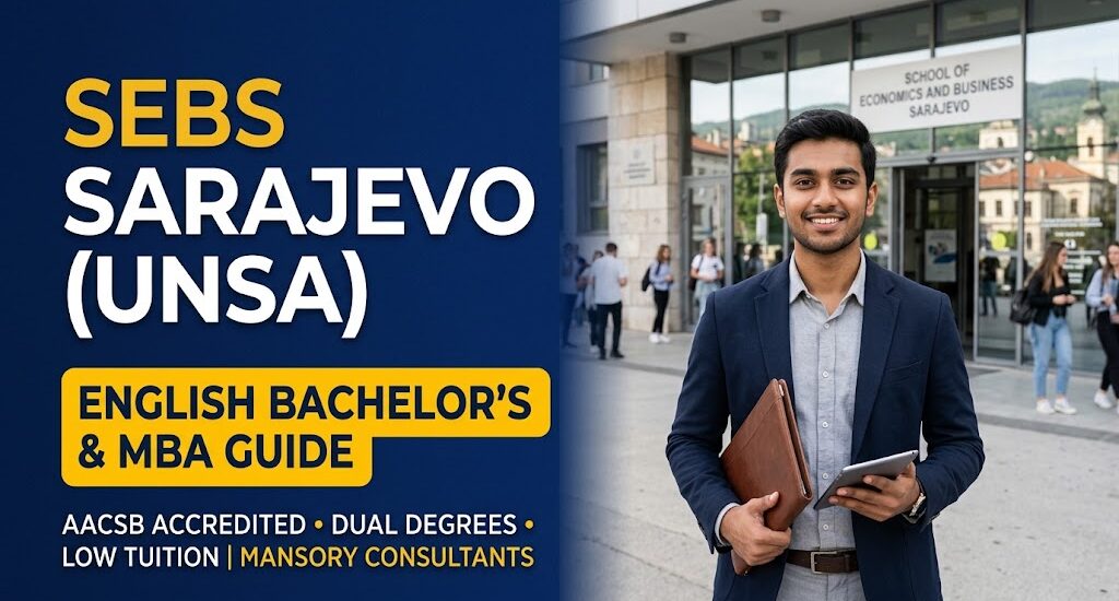 School of Economics & Business Sarajevo (SEBS): English Bachelor's & MBA