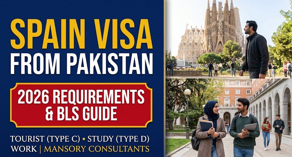 Spain Visa from Pakistan 2026: Tourist, Study & Work Permit Complete Guide