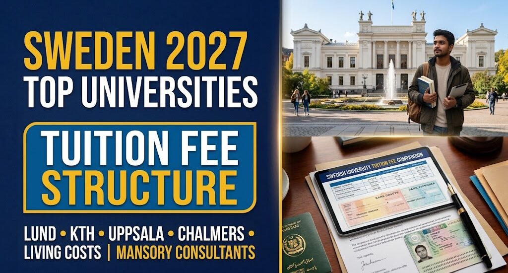 Mansory Consultants, Mansory Consultants Education, Top Swedish Universities, Tuition Fees Sweden 2027, Lund University Fees, KTH Tuition Fees, Uppsala University Fees, Chalmers University of Technology, Karolinska Institutet, Non EU Tuition Sweden, Sweden Residence Permit Funds