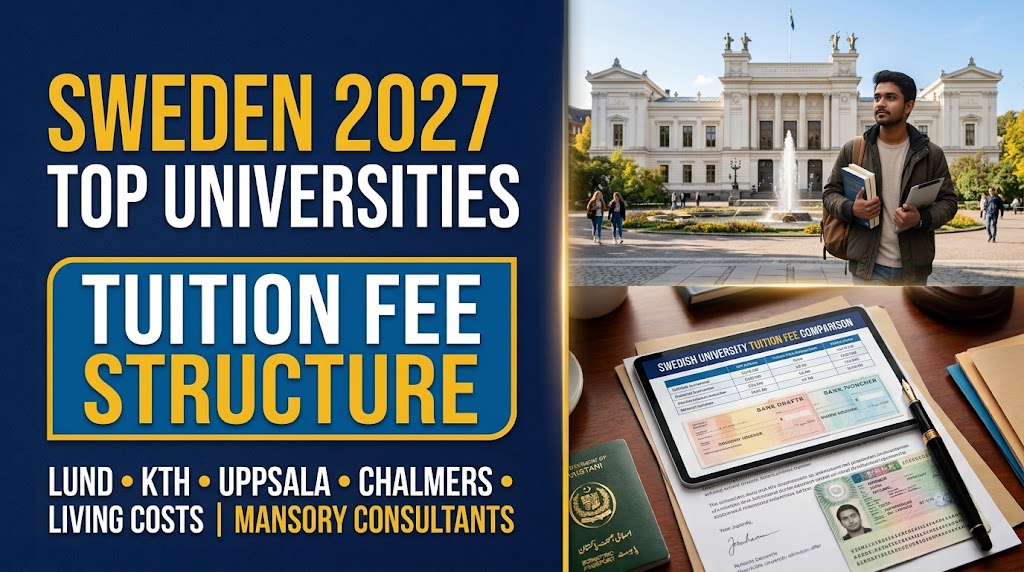 Mansory Consultants, Mansory Consultants Education, Top Swedish Universities, Tuition Fees Sweden 2027, Lund University Fees, KTH Tuition Fees, Uppsala University Fees, Chalmers University of Technology, Karolinska Institutet, Non EU Tuition Sweden, Sweden Residence Permit Funds
