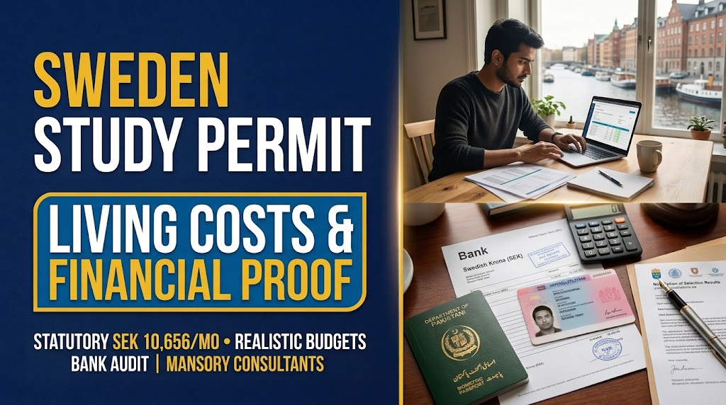 Comprehensive Breakdown of Living Costs & Financial Proof for Sweden Study Permits