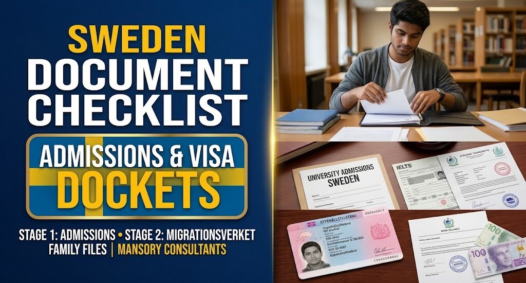 Essential Document Checklist for Swedish University Admissions and Visa Dockets