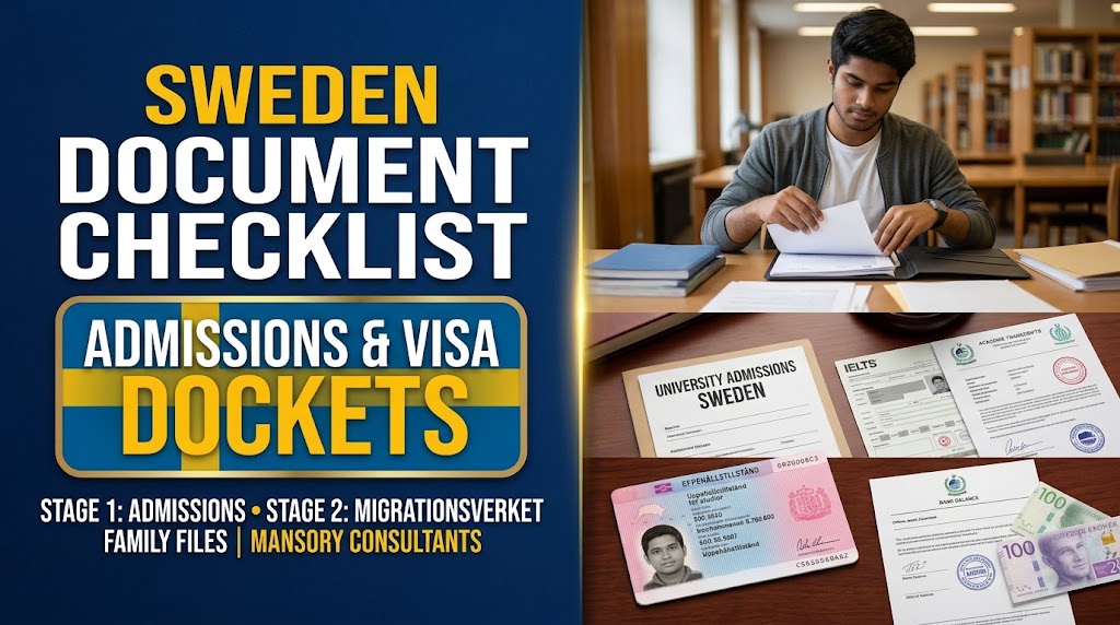 Essential Document Checklist for Swedish University Admissions and Visa Dockets