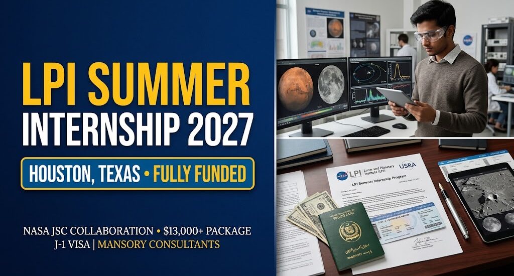 LPI Summer Internship 2027 in USA: Fully Funded Planetary Research Program at NASA Johnson Space Center