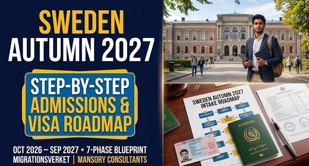 Step-by-Step Roadmap for Sweden Autumn 2027 Admissions & Visa Process