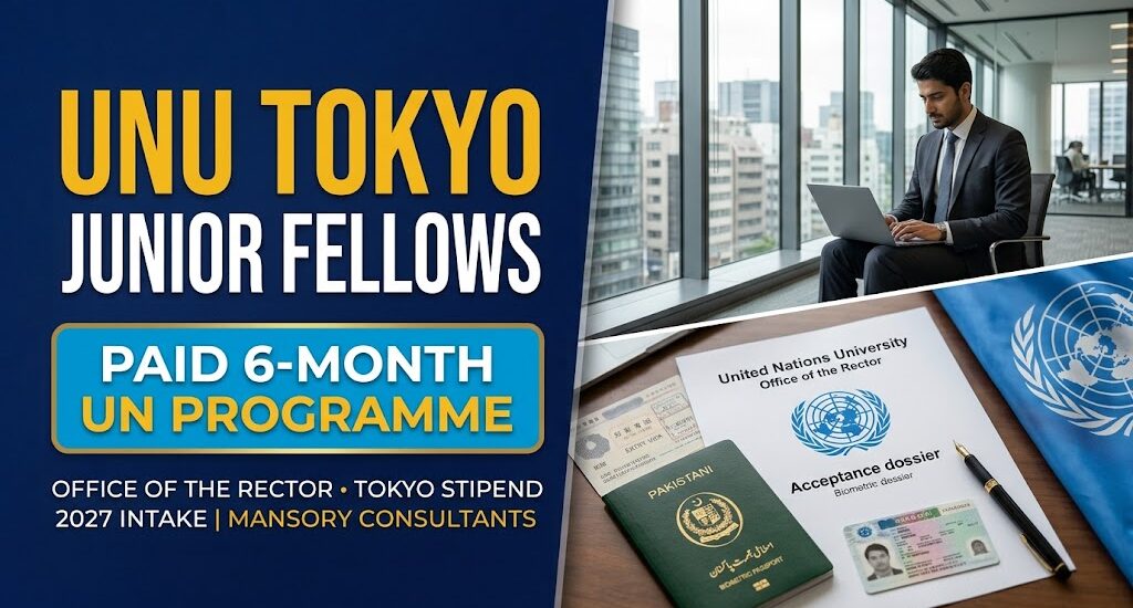UNU Junior Fellows Internship 2027 in Tokyo, Japan: Paid 6-Month UN Headquarters Programme