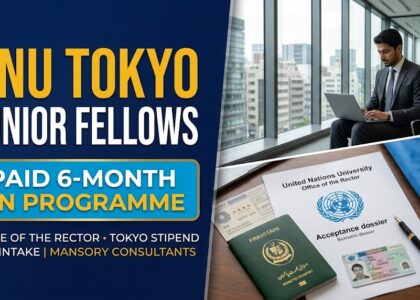 UNU Junior Fellows Internship 2027 in Tokyo, Japan: Paid 6-Month UN Headquarters Programme