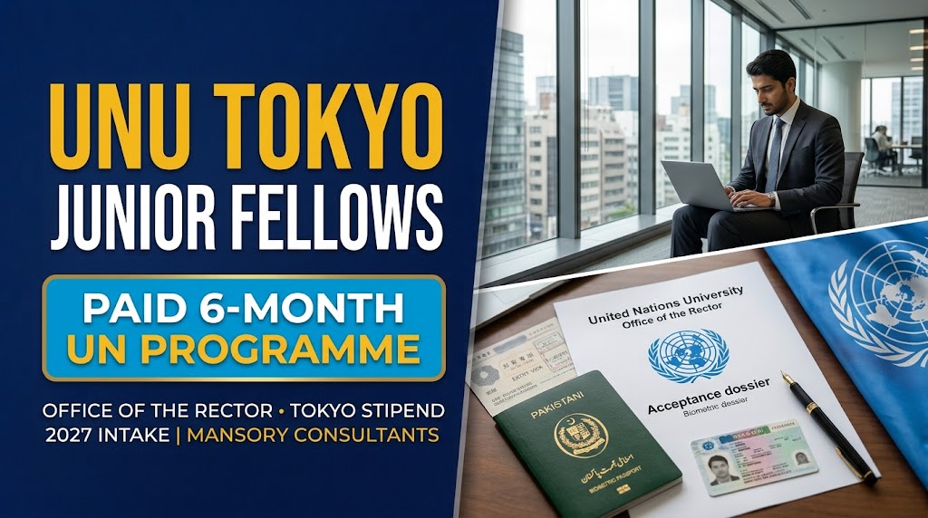UNU Junior Fellows Internship 2027 in Tokyo, Japan: Paid 6-Month UN Headquarters Programme