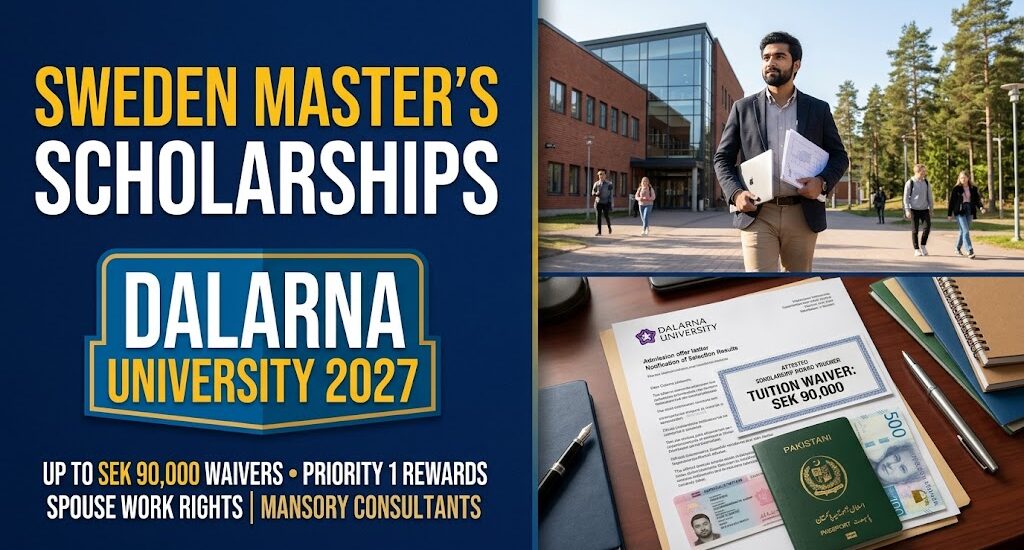 Sweden Master’s Scholarships 2027 Dalarna University Tuition Waivers Open for Pakistani Students